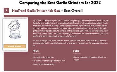 Ranked BEST Garlic Grinder in 2022!