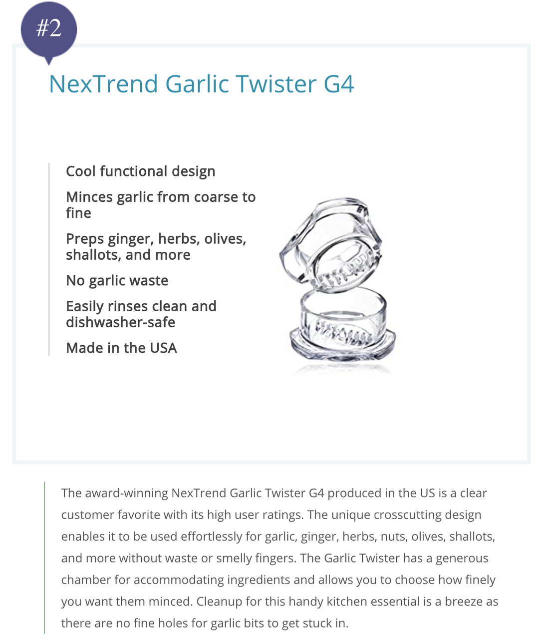 Nextrend NexTrend - Garlic Twister: One tool to do it all! – NexTrend Products