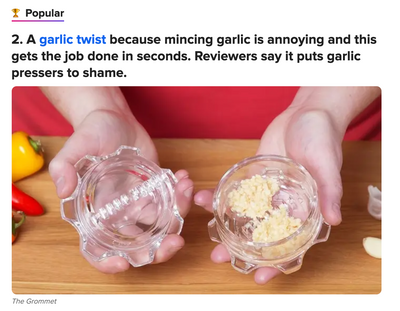 Garlic Twister featured on Buzzfeed!